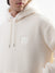 Gant Men Cream Solid Hooded Sweatshirt