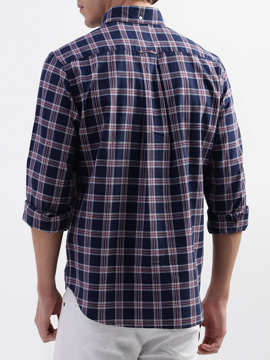 Gant Blue Checked Regular Fit Shirt