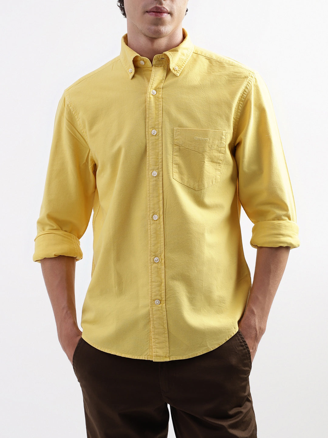 Gant Yellow Regular Fit Shirt