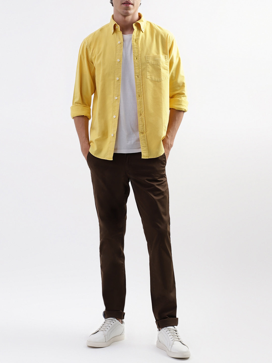 Gant Yellow Regular Fit Shirt