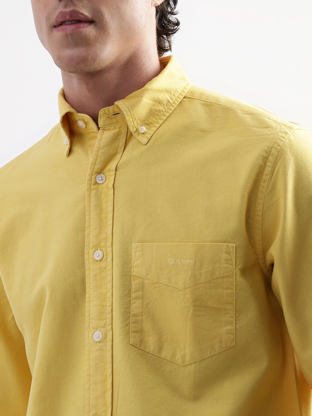 Gant Yellow Regular Fit Shirt