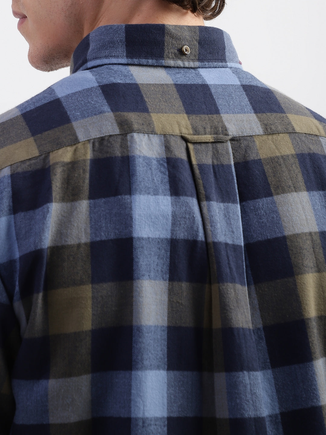 Gant Blue Checked Regular Fit Shirt