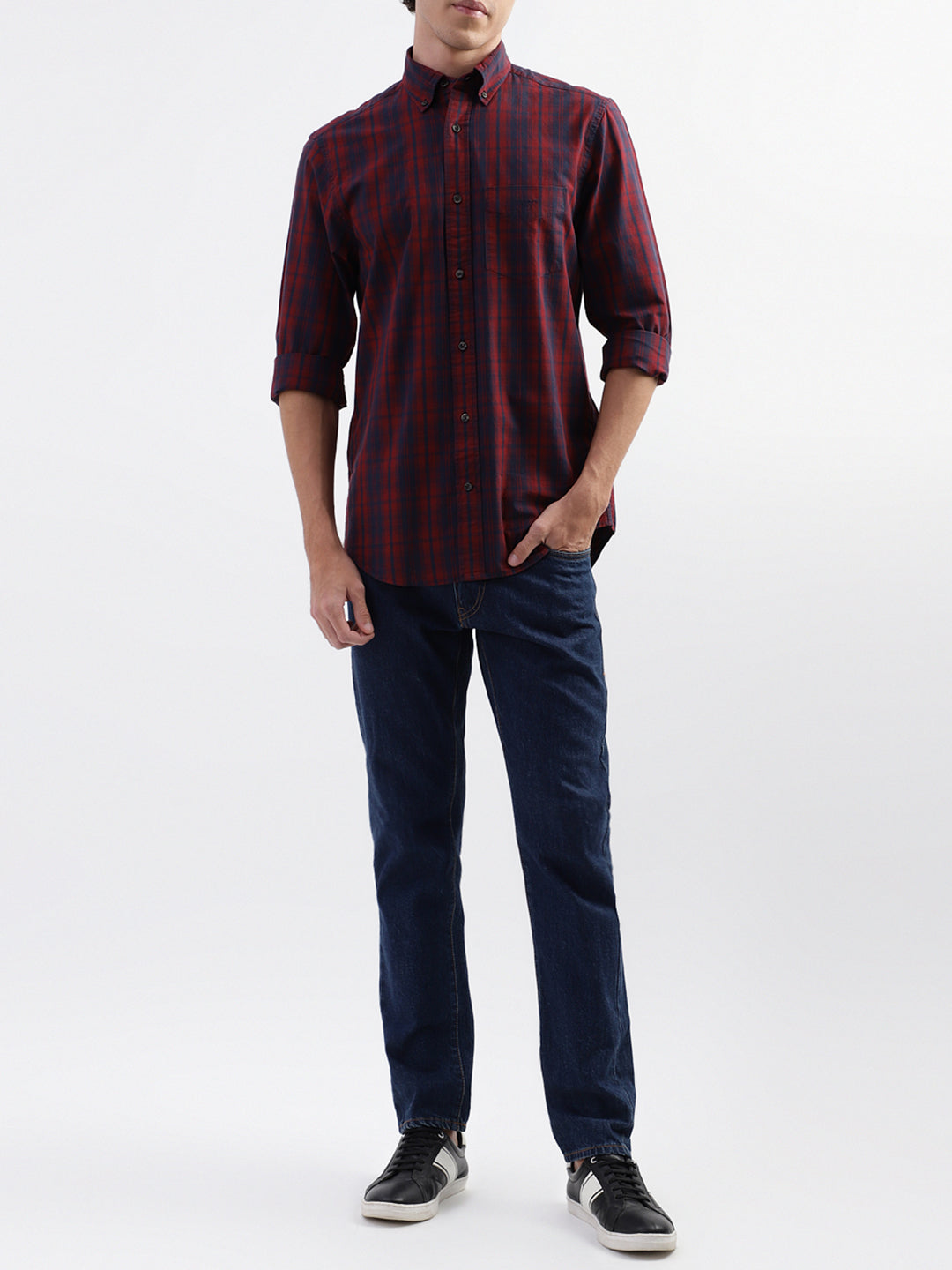 Gant Red Checked Regular Fit Shirt