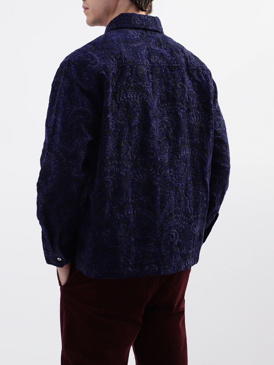 Gant Blue Embroidery Relaxed Fit Shirt