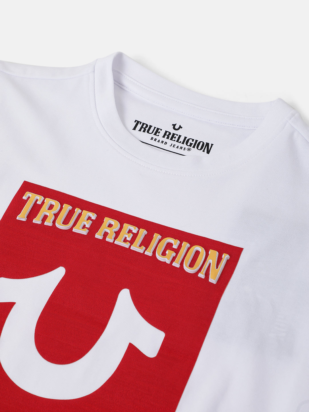 True Religion Kids Red & White Fashion Logo Regular Fit T-Shirt