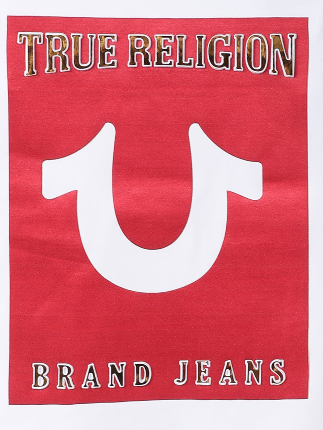 True Religion Kids Red & White Fashion Logo Regular Fit T-Shirt