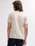 Gant Men Beige Solid Round Neck Short Sleeves T-shirt