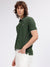 Gant Men Green Solid Polo Collar Short Sleeves T-shirt