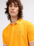 Gant Men Yellow Solid Polo Collar Short Sleeves T-shirt