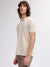 Gant Men Beige Striped Polo Collar Short Sleeves T-shirt