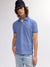 Gant Men Blue Striped Polo Collar Short Sleeves T-shirt