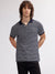 Gant Men Navy Blue Striped Polo Collar Short Sleeves T-shirt