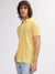 Gant Men Yellow Striped Polo Collar Short Sleeves T-shirt