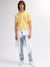 Gant Men Yellow Striped Polo Collar Short Sleeves T-shirt