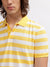 Gant Men Yellow Striped Polo Collar Short Sleeves T-shirt