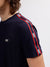 Gant Men Navy Blue Solid Round Neck Short Sleeves T-shirt