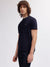 Gant Men Navy Blue Solid Round Neck Short Sleeves T-shirt