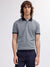 Gant Men Blue Solid Polo Collar Short Sleeves T-shirt