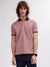 Gant Men Pink Solid Polo Collar Short Sleeves T-shirt