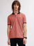 Gant Men Orange Solid Polo Collar Short Sleeves T-shirt