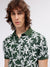 Gant Men Green Printed Polo Collar Short Sleeves T-shirt