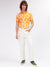 Gant Men Yellow Printed Polo Collar Short Sleeves T-shirt