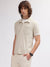 Gant Men Beige Solid Polo Collar Short Sleeves T-shirt