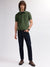 Gant Men Green Solid Polo Collar Short Sleeves T-shirt