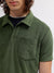 Gant Men Green Solid Polo Collar Short Sleeves T-shirt