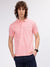 Gant Men Pink Solid Polo Collar Short Sleeves T-shirt