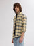 Gant Men Yellow Checked Button Down Collar Full Sleeves Shirt