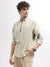 Gant Men Beige Solid Button Down Collar Full Sleeves Shirt