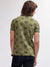 True Religion Men Green Printed Polo Collar Short Sleeves T-shirt