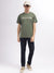 True Religion Men Green Printed Round Neck Short Sleeves T-Shirt