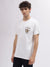 True Religion Men White Solid Round Neck Short Sleeves T-Shirt