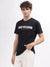 True Religion Men Black Printed Round Neck Short Sleeves T-Shirt