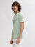 True Religion Men Green Solid Round Neck Short Sleeves T-shirt