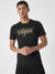 True Religion Men Black Printed Round Neck Short Sleeves T-Shirt