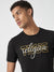 True Religion Men Black Printed Round Neck Short Sleeves T-Shirt