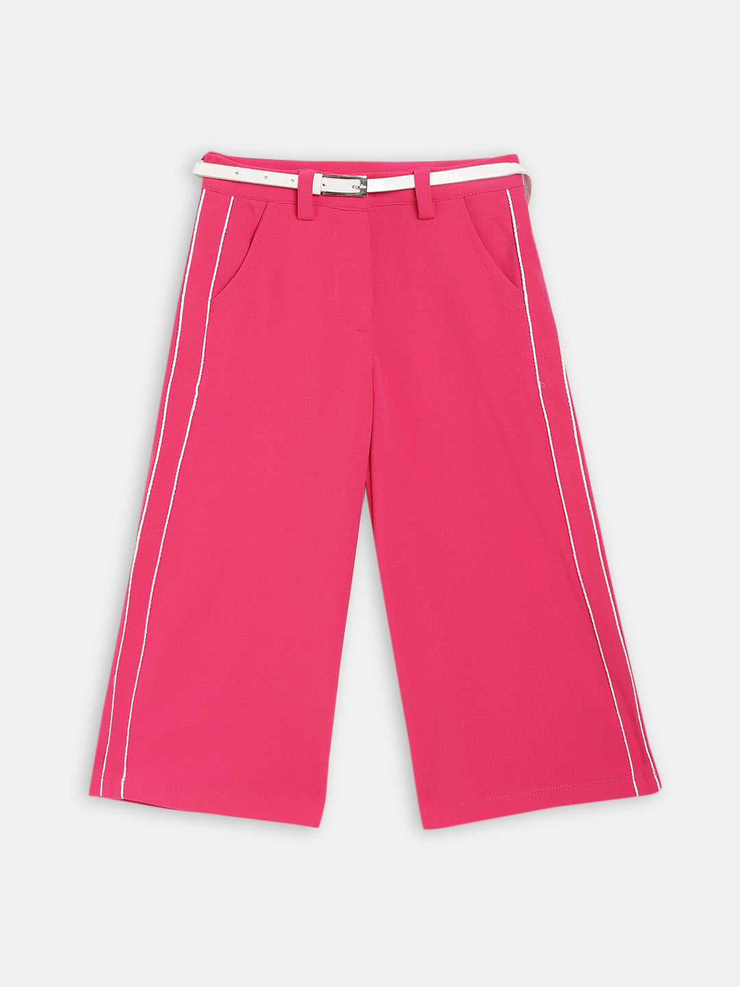 Elle Kids Girls Pink Solid Regular Fit Trouser