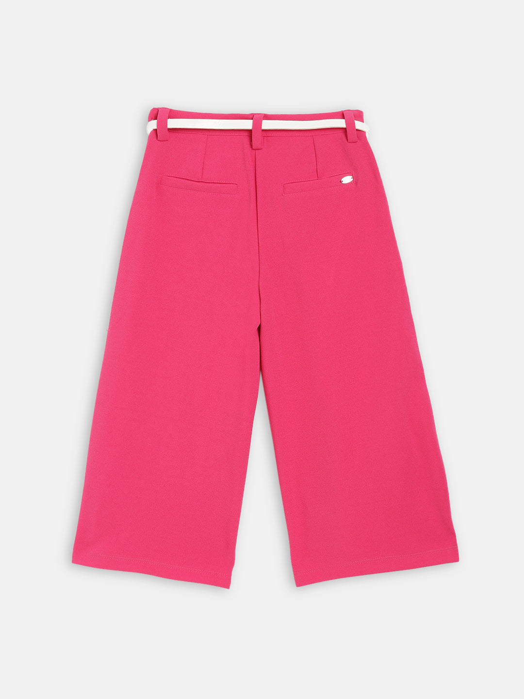 Elle Kids Girls Pink Solid Regular Fit Trouser