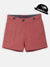 Blue Giraffe Girls Red Solid Slim Fit Shorts