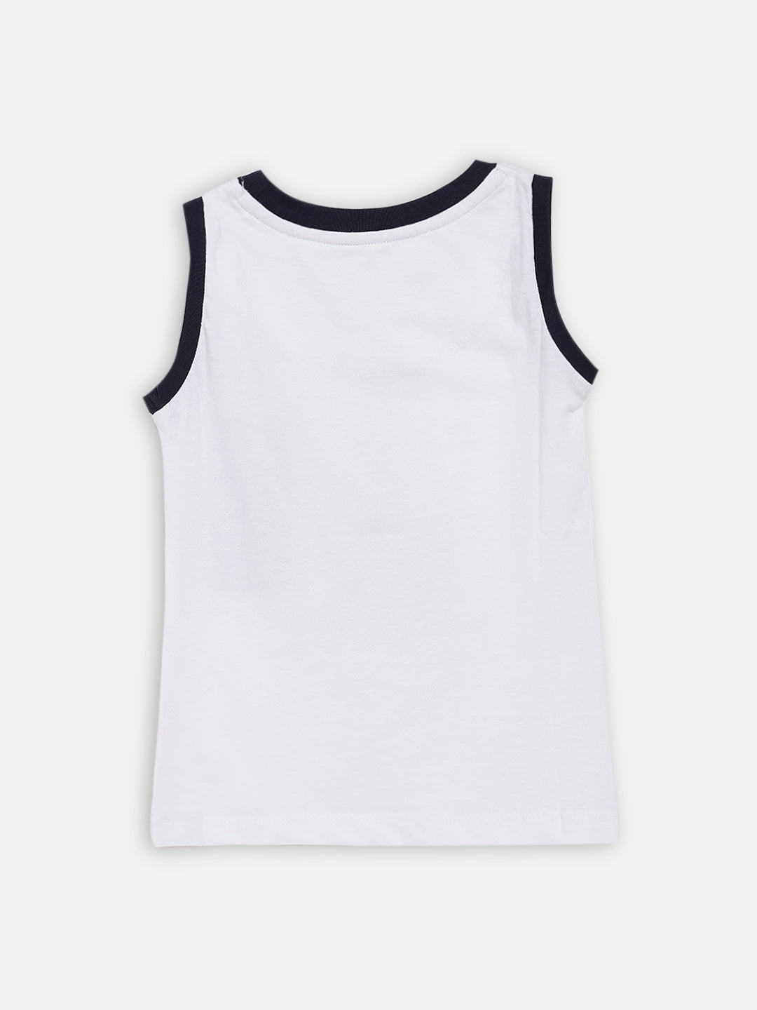 Elle Kids Girls White Solid Round Neck Top