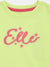 Elle Kids Girls Yellow Solid Round Neck Top