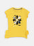 Elle Kids Girls Yellow Solid Round Neck Top