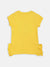 Elle Kids Girls Yellow Solid Round Neck Top