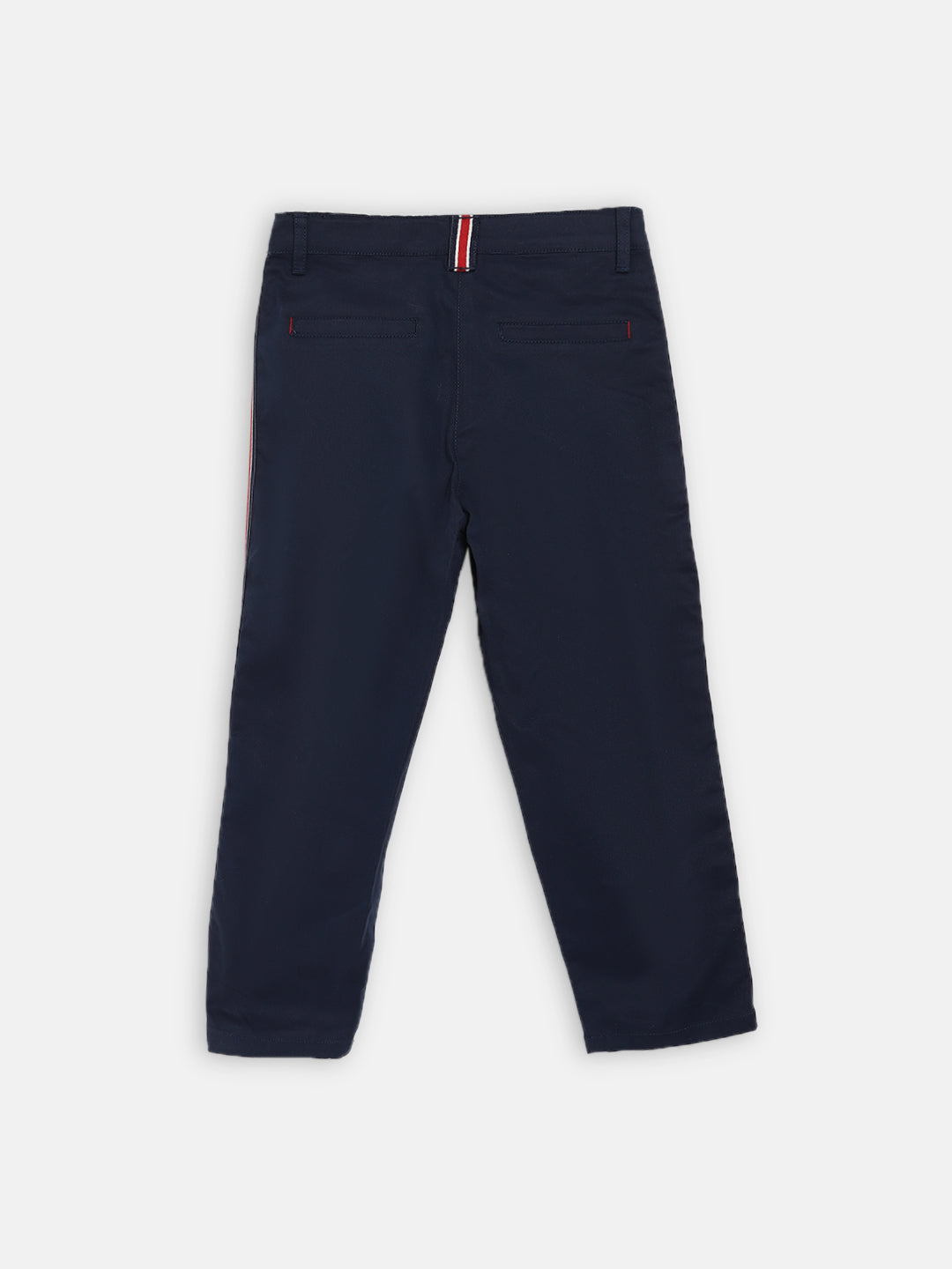 Blue Giraffe Girls Navy Solid Regular Fit Trouser