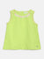 Elle Kids Girls Yellow Embroidered Round Neck Top