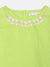 Elle Kids Girls Yellow Embroidered Round Neck Top