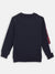 Blue Giraffe Boys Navy Solid Round Neck Sweatshirt